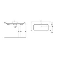 Умывальник LUXURY 105, Dreja арт-11105-KL — фото 2, Раковины подвесные