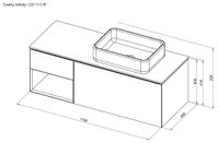 Тумба под раковину Allen Brau Infinity 120 1.21008.NO R дуб — фото 11, Тумбы под раковину