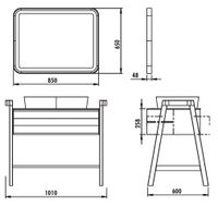 Товар: TRUVA Нижний модуль 100 см TR0100.01.ANM + раковина АНТРАЦИТ UL060-00AM00E-00 арт-TR0100.01.ANM + UL060-00AM00E-00 - фото 2 TRUVA Нижний модуль 100 см TR0100.01.ANM + раковина АНТРАЦИТ UL060-00AM00E-00 арт-TR0100.01.ANM + UL060-00AM00E-00 — фото 2, Тумбы с раковиной
