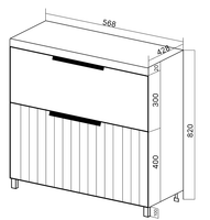 Товар: Тумба под раковину VIANT СИЦИЛИЯ 60 напольная капучино (VSIC60MDCAP-T2Y) - фото 9 Тумба под раковину VIANT СИЦИЛИЯ 60 напольная капучино (VSIC60MDCAP-T2Y) — фото 9, Тумбы под раковину