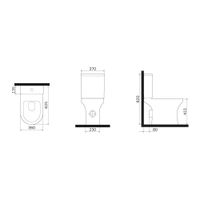 X-joy унитазкомпакт без ободка с сиденьем микролифт арт-C85A8601SC — фото 9, Напольные унитазы