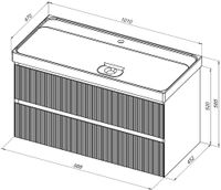Товар: Тумба с раковиной Aquanet Альтера 100 цв. белый матовый 00340710 - фото 3 Тумба с раковиной Aquanet Альтера 100 цв. белый матовый 00340710 — фото 3, Тумбы с раковиной