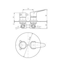 Смеситель Victoria для душа, VI286K — фото 2, Смеситель для душа