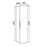 Шкаф-пенал подвесной SKANDI 40 /белый/правый/ AQUA DE MARCO 3040WCSCA — фото 9, Шкафы для ванной