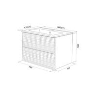 Товар: Тумба с умывальником подвесная IDDIS Bild 80 см, белый арт-BIL80W0i95K - фото 3 Тумба с умывальником подвесная IDDIS Bild 80 см, белый арт-BIL80W0i95K — фото 3, Тумбы с раковиной