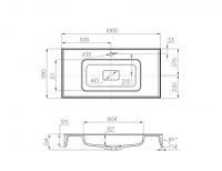 Раковина РИЧМОНД 100, белая 1A70603KRD010 — фото 5, Раковины