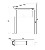 Смеситель для раковины Verse VBF-2VE2MW однорычажный, белый матовый — фото 3, Смесители для раковины