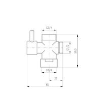 Товар: MD0629CMATC Переключатель керамический (головной душ/лейка) для душевой штанги, ЧЕРНЫЙ МАТОВЫЙ/ХРОМ - фото 2 MD0629CMATC Переключатель керамический (головной душ/лейка) для душевой штанги, ЧЕРНЫЙ МАТОВЫЙ/ХРОМ — фото 2, Переключатели потоков