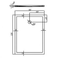 Поддон "Калифорния 120х90" прямоугольный, литьев.мрамор, бел. 1A714336CA010 — фото 4, Душевые поддоны