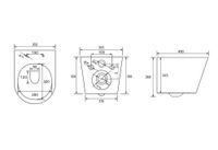 Унитаз ABBER Bequem подвесной серый матовый, безободковый арт-AC1102MG — фото 12, Подвесные унитазы