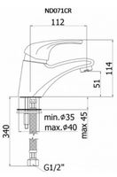 Набор смесителей Paffoni Nettuno Due 3 в 1 (сет 1) 00255119 — фото 10, Готовые комплекты для ванной комнаты