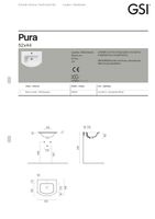 раковина подвесная/встраиваемая PURA 52x44 белый арт-8830111 — фото 3, Раковины подвесные