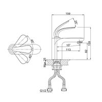 Товар: Смеситель для раковины D&K Venice , хром арт-DA1022141 - фото 2 Смеситель для раковины D&K Venice , хром арт-DA1022141 — фото 2, Смесители для раковины