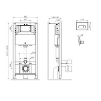 I012704.8031 Pro инсталляция для подвесного унитаза с пневматич клавишей Pro M пластик, мат никель — фото 2, Инсталляции для унитазов