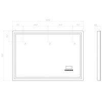 Зеркало с подсветкой VIGO Geometry Media voice 1000 050 — фото 10, Зеркала в ванную комнату