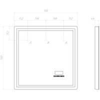Зеркало с подсветкой VIGO Geometry Media voice 700 046 — фото 10, Зеркала в ванную комнату