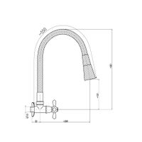 Товар: MK192/13S МORAVA - кран на одну воду настенный - фото 2 MK192/13S МORAVA - кран на одну воду настенный — фото 2, Краны
