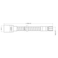 Шланг душевой гибкий 2,5 м для лейки смесителя на борт ванны, 1/2"-F(М12), EPDM-сталь хром. LEMARK арт-LE8052S — фото 2, Душевые шланги