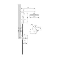 Душевая система встраиваемая BELZ B80713-3, оружейная сталь — фото 1, Душевые системы