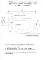 Акриловая ванна Aquatek Таурус 170x100 асимметричная, левая, с каркасом, без гидромассажа арт-TAR170-0000002 — фото 5, Акриловые ванны
