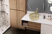 Товар: Раковина накладная стеклянная ABBER Glas AK2301GG золото - фото 5 Раковина накладная стеклянная ABBER Glas AK2301GG золото — фото 5, Раковины накладные