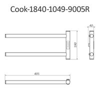 Товар: Полотенцесушитель электрический COOK 190х110 правый, скр.монтаж, СНШ, черный матовый(RAL 9005), (Ferrum), Маргроид арт-Cook-1840-1049-9005R - фото 5 Полотенцесушитель электрический COOK 190х110 правый, скр.монтаж, СНШ, черный матовый(RAL 9005), (Ferrum), Маргроид арт-Cook-1840-1049-9005R — фото 5, Электрические полотенцесушители
