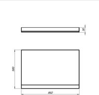 Боковой экран Aquanet Grenada 80 00158497 — фото 3, Экраны для ванн