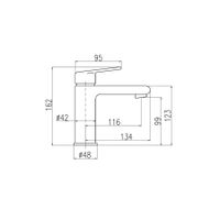 Смеситель Colorado для умывальника, донный клапан (пластик), арт-CO129.5 — фото 2, Смесители для раковины