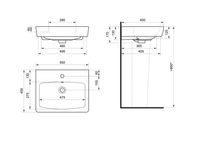 Раковина SANTEK Нео 55 мебельная белый (WH302185) — фото 10, Раковины подвесные
