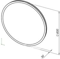 Зеркало Aquanet Optima 60 с LED подсветкой арт-00304265 — фото 9, Зеркала в ванную комнату