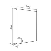 Зеркало с LED-подсветкой SIRIUS (70*90) /AQUA DE MARCO SIR70/90 — фото 11, Зеркала в ванную комнату