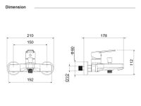 ЛУГАНО смеситель для ванны арт-AQ1740CR — фото 6, Смеситель для ванны