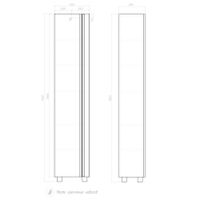 Шкаф-пенал VIGO Holly 40 напольный белый (pn.HOL.40) — фото 6, Шкафы для ванной