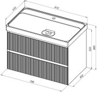 Тумба под раковину Aquanet Альтера 80 белый матовый арт-00337156 — фото 15, Тумбы под раковину