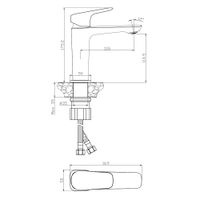 Смеситель для раковины ASTRA, AST19-210 — фото 3, Смесители для раковины
