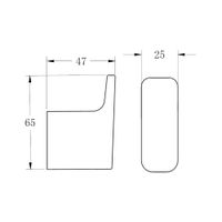 Крючок для ванной комнаты BELZ , черный арт-B90905-1 — фото 2, Крючки для полотенец
