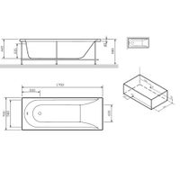 Товар: панель фронтальная для ванны spirit 170х70 арт-W72A-170-070W-P2 - фото 2 панель фронтальная для ванны spirit 170х70 арт-W72A-170-070W-P2 — фото 2, Экраны для ванн