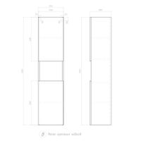 Товар: Шкаф-пенал VIGO Wing 35 подвесной дуб золотой (pp.WIN.35 дуб золотой) - фото 7 Шкаф-пенал VIGO Wing 35 подвесной дуб золотой (pp.WIN.35 дуб золотой) — фото 7, Шкафы для ванной