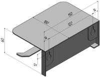Держатель туалетной бумаги Aquanet Магнум черный матовый 00336613 — фото 5, Держатели туалетной бумаги