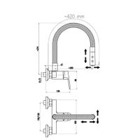 COLORADO - смеситель кухонный настенный арт-CO202.5/12 — фото 2, Смесители для кухни