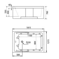 Акриловая ванна Gemy арт-G9061 B R — фото 2, Акриловые ванны