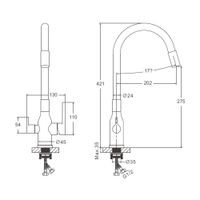 Товар: Смеситель для кухни с гибким изливом и подключением фильтра BELZ B76814-8, белый - фото 1 Смеситель для кухни с гибким изливом и подключением фильтра BELZ B76814-8, белый — фото 1, Смесители для кухни