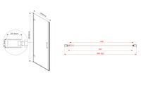 Душевая дверь Flex , 900, хром, стекло прозрачное арт-VDP-1F900CL — фото 4, Распашные душевые двери
