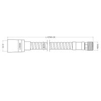 Шланг для лейки кухонного смесителя и смесителя на борт ванны Lemark , 250 см арт-LE8064S — фото 2, Душевые шланги