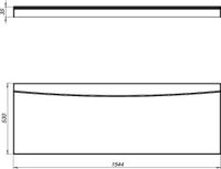 Товар: Фронтальный экран Aquanet Bright 155 00239598 - фото 3 Фронтальный экран Aquanet Bright 155 00239598 — фото 3, Экраны для ванн