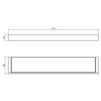 Полка в ванную стеклянная Timo Petruma никель арт-15272/13 — фото 3, Полки для ванной и душа