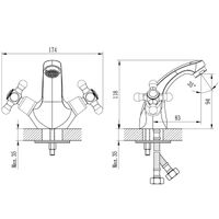 Товар: H02 Смеситель для раковины, монолит.излив 84мм, р/ДВ, хром, ROS, H02-61R - фото 3 H02 Смеситель для раковины, монолит.излив 84мм, р/ДВ, хром, ROS, H02-61R — фото 3, Смесители для раковины