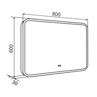 Товар: Зеркало с LED-подсветкой AMAZON MUSIC (80*60) /AQUA DE MARCO AmzMus80/60 - фото 11 Зеркало с LED-подсветкой AMAZON MUSIC (80*60) /AQUA DE MARCO AmzMus80/60 — фото 11, Зеркала в ванную комнату