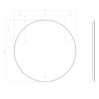 Зеркало с подсветкой VIGO Otti Comfort 1000 186 — фото 5, Зеркала в ванную комнату