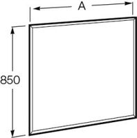 ANETO Зеркало 60, белое, матовое, ROCA арт-7812362000 — фото 6, Зеркала в ванную комнату